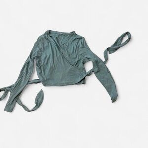 ASOS Sage Ribbed Top